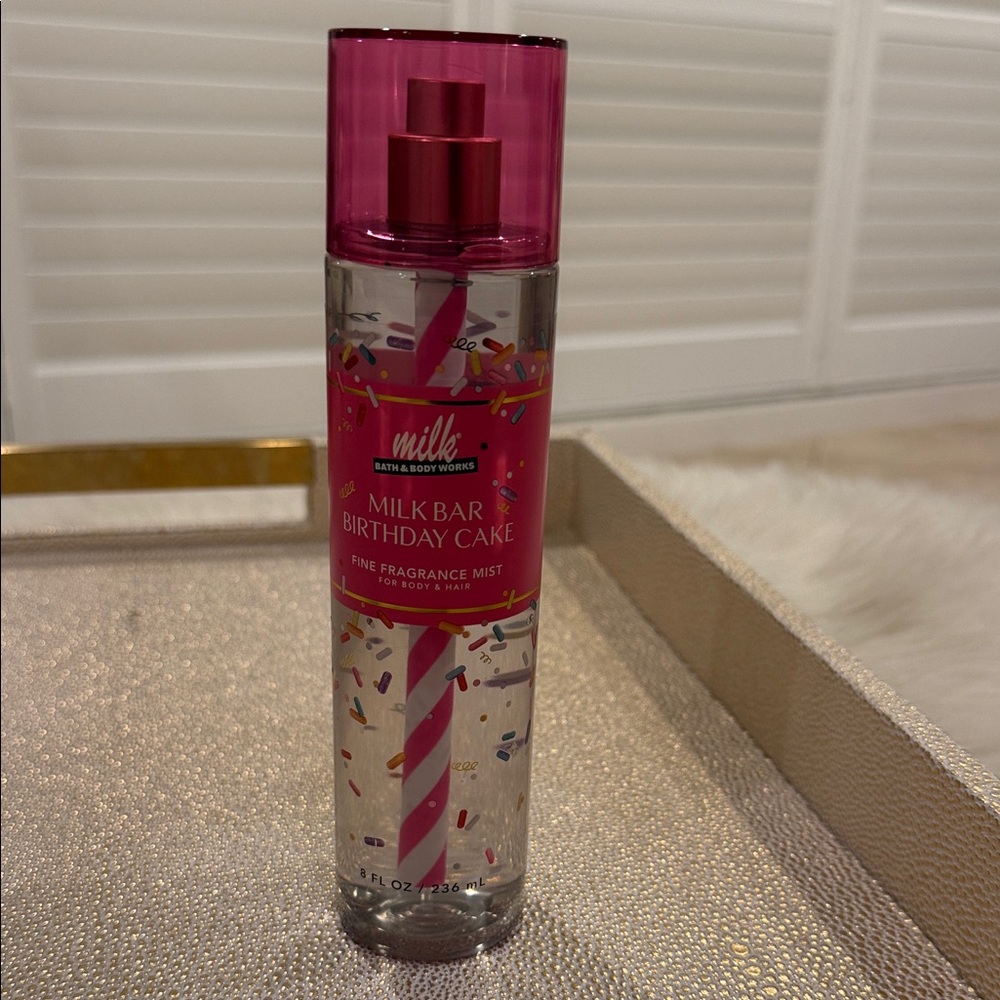 Bath & Body Works MILK Birthday Cake Fragrance Mist - Pink